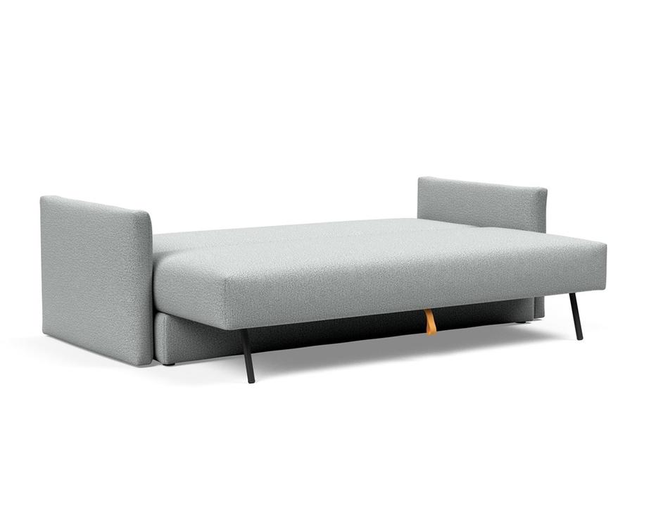 TRIPI QUEEN SLEEPER SOFA W/ARMS in MELANGE GREY FABRIC 538 by INNOVATION USA