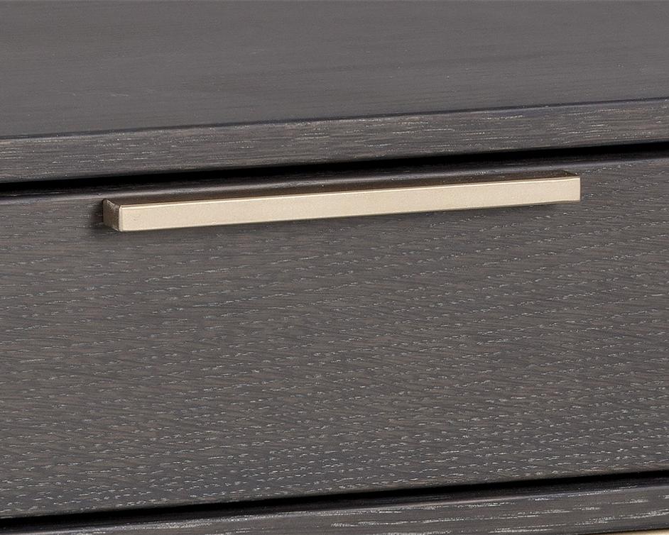 Rebel Nightstand - Gold - Charcoal Grey by Sunpan