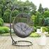 Segreto Outdoor Patio Swing Chair With Stand In Gray by Modway Furniture