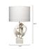 Intertwined Table Lamp with Linen Shade, White by Jamie Young