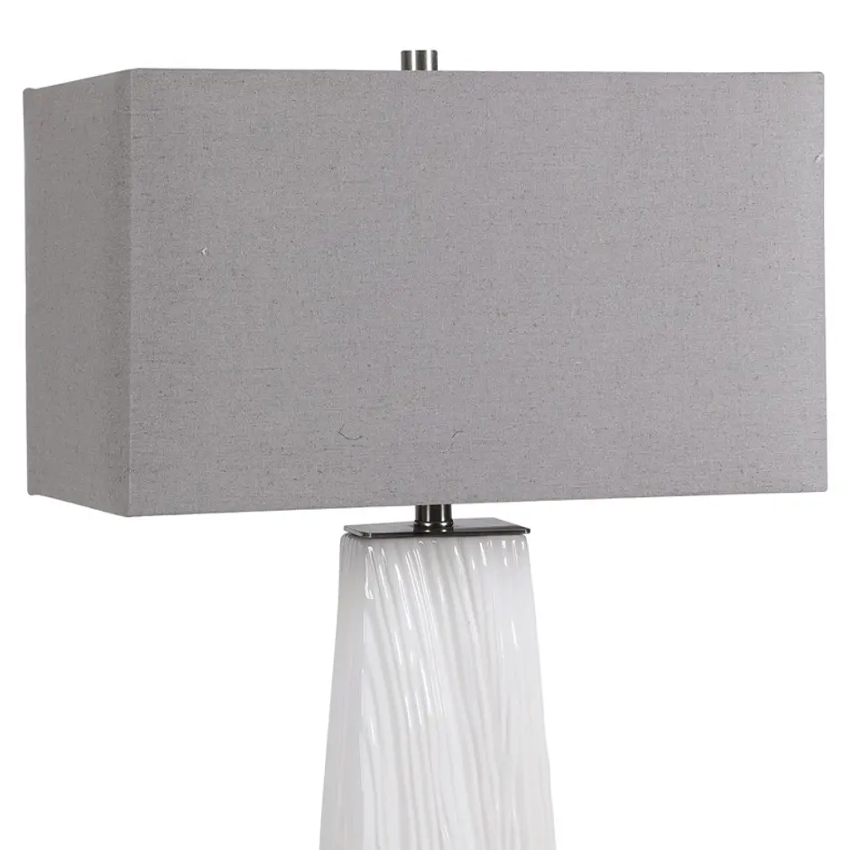 Sycamore White Table Lamp by Uttermost