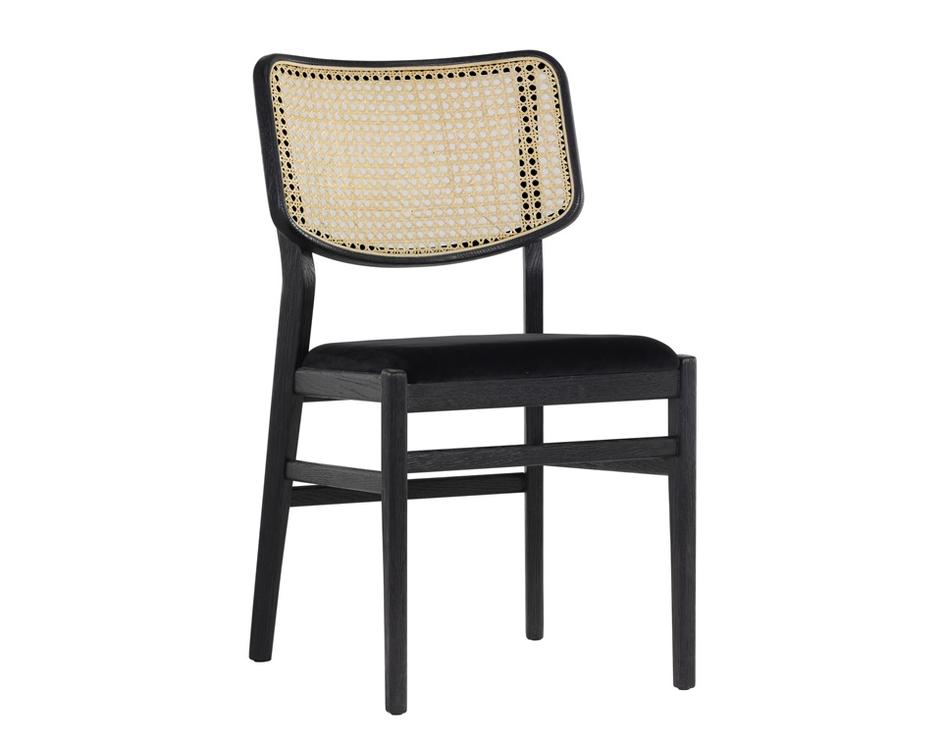 ANNEX DINING CHAIR - ABBINGTON BLACK / NATURAL by Sunpan