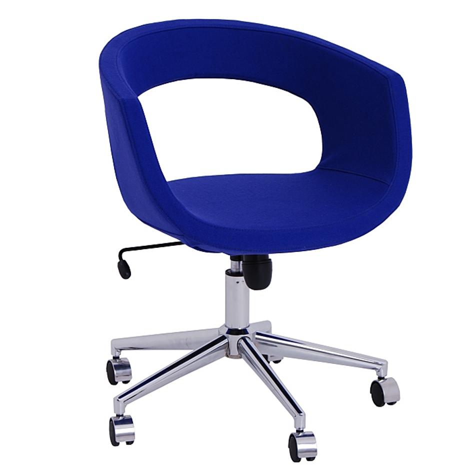 dover contemporary ofiice chair in wool by Nuans Design