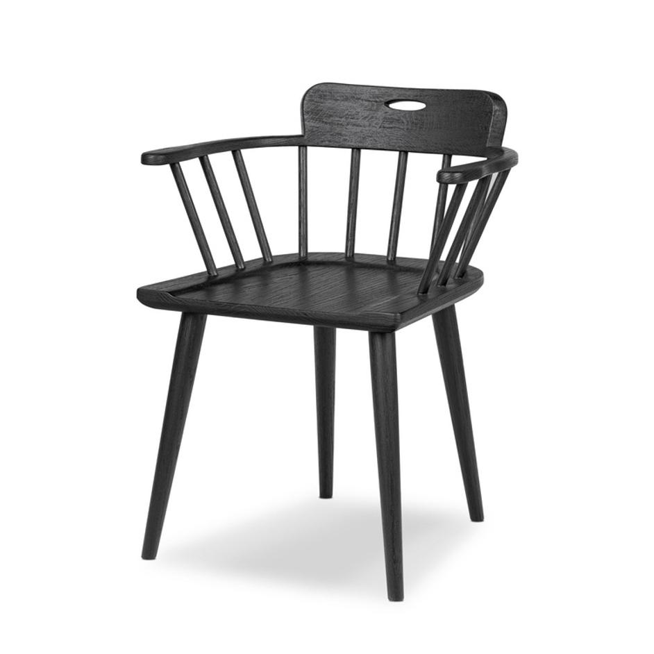 Thalia Dining Chair In Black Oak by Four Hands