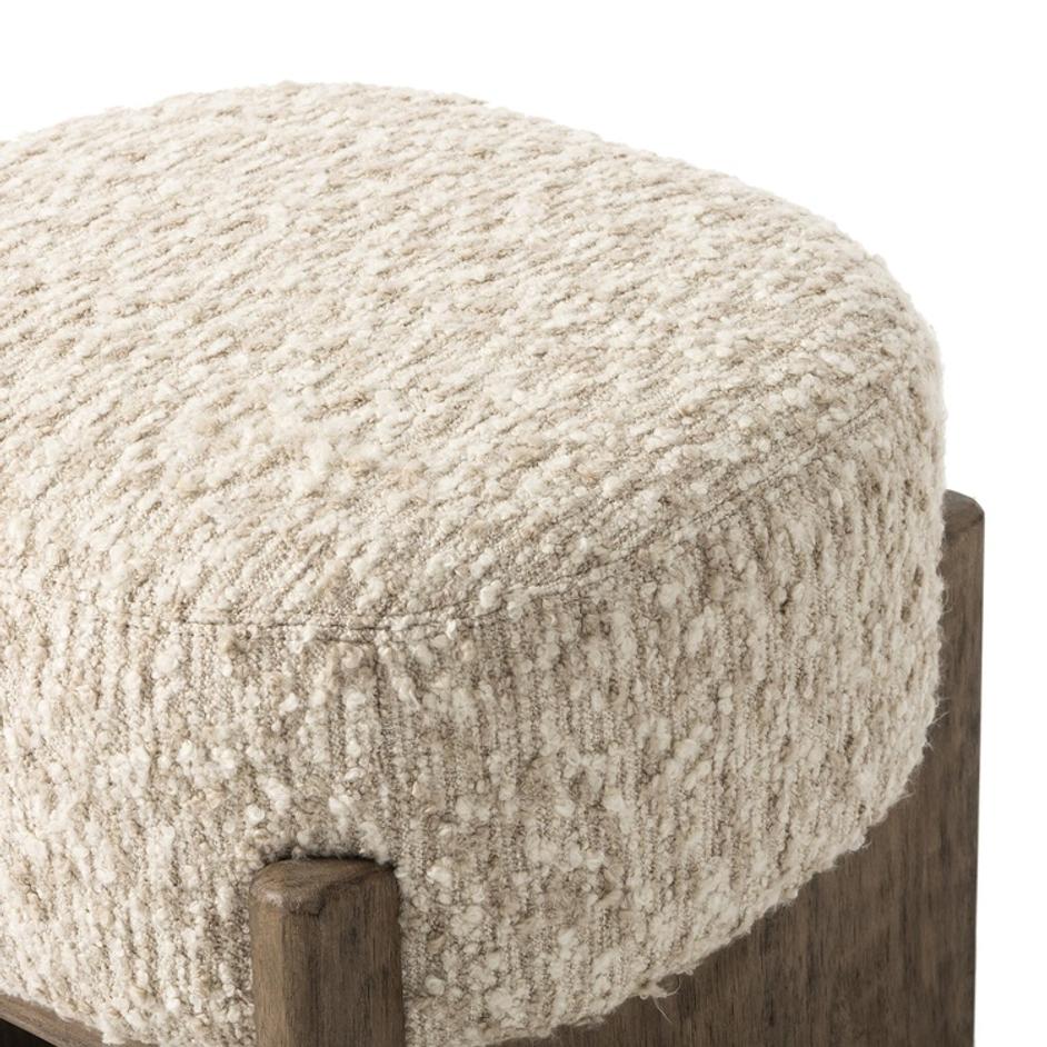 Kirby Accent Stool - Solema Cream by Four Hands