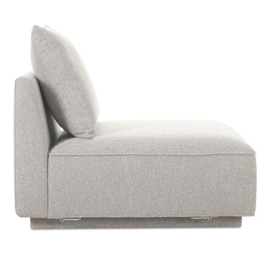 Rosello Slipper Chair Light Grey by Moes Home