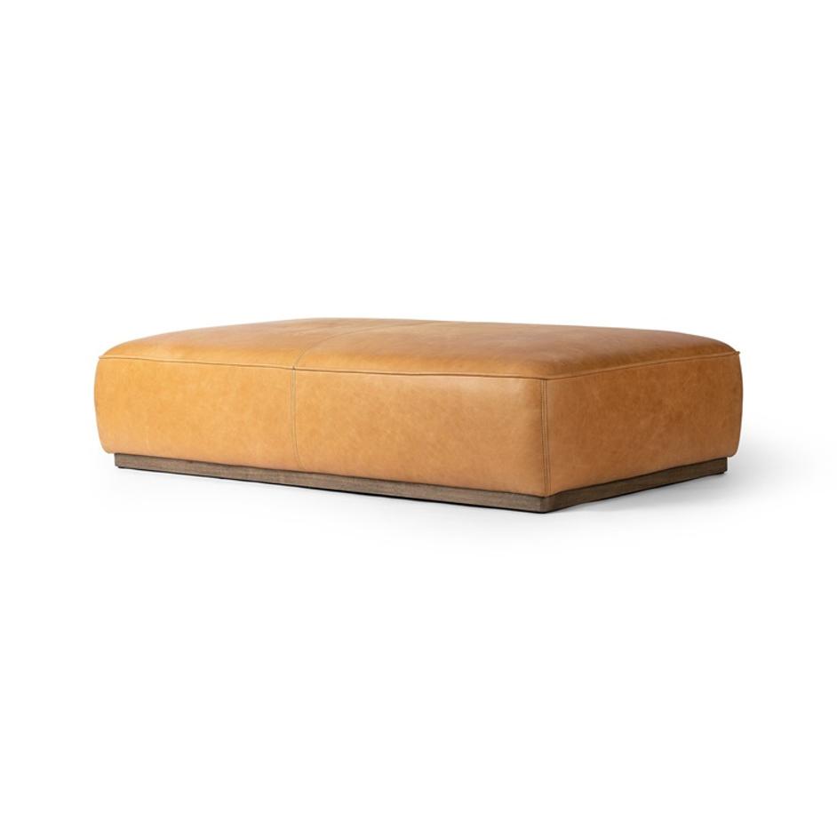 Sinclair Cocktail Ottoman - Palermo Butterscotch by Four Hands