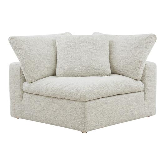 CLAY CORNER CHAIR PERFORMANCE FABRIC COASTSIDE SAND by Moes Home