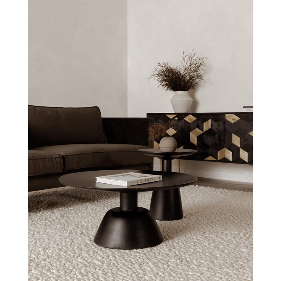NELS COFFEE TABLE BLACK by Moes Home
