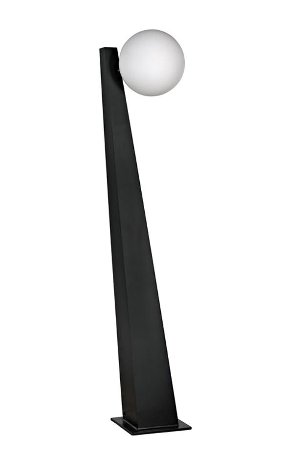 Roy Floor Lamp, Black Metal by Noir Furniture