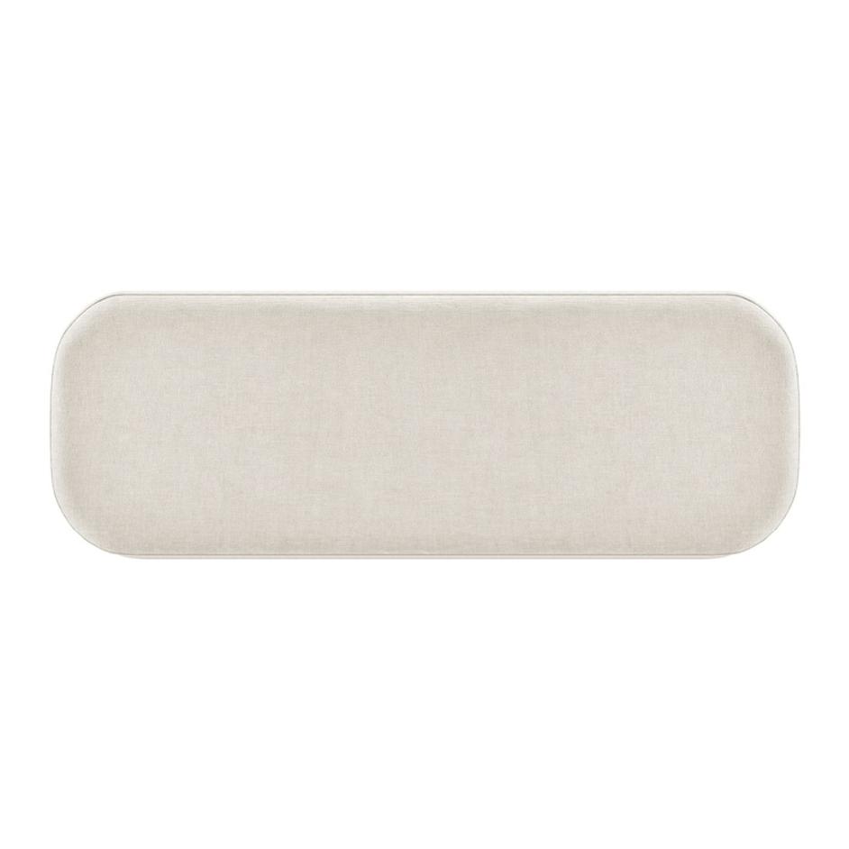 Clinton Chenille Storage Bench, Seneca Beige  by New Pacific Direct