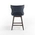 Task Swivel Counter Stool in Modern Velvet by FOUR HANDS