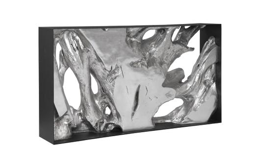 Cast Root Console Table, Resin, Silver Leaf by PHILLIPS COLLECTION
