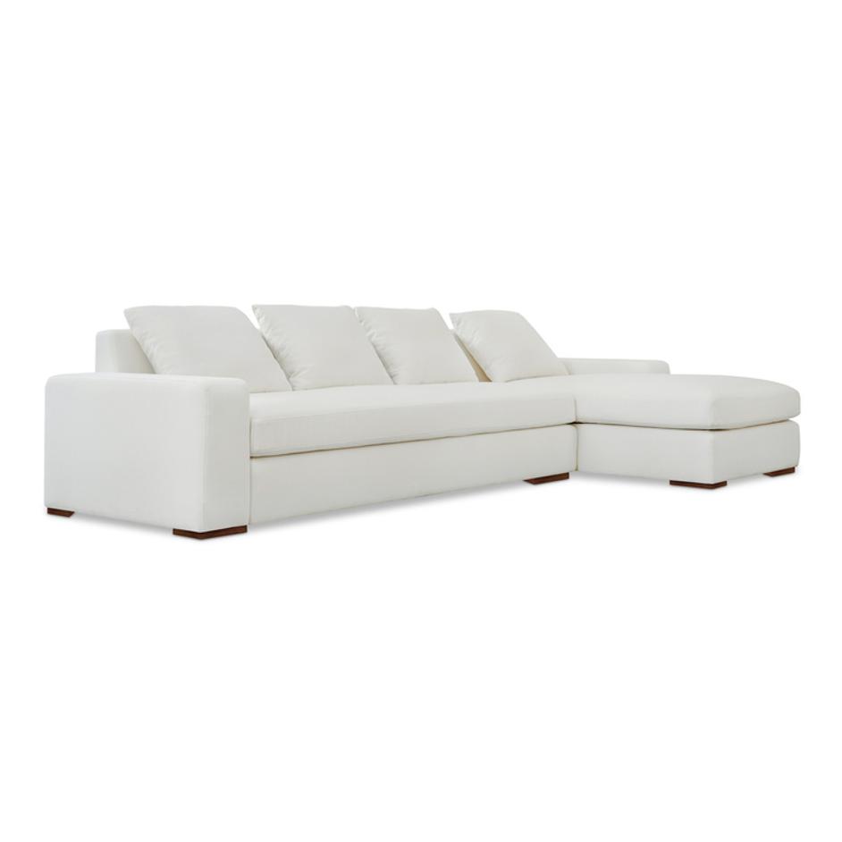Thomas Right Sectional Ivory by Moes Home