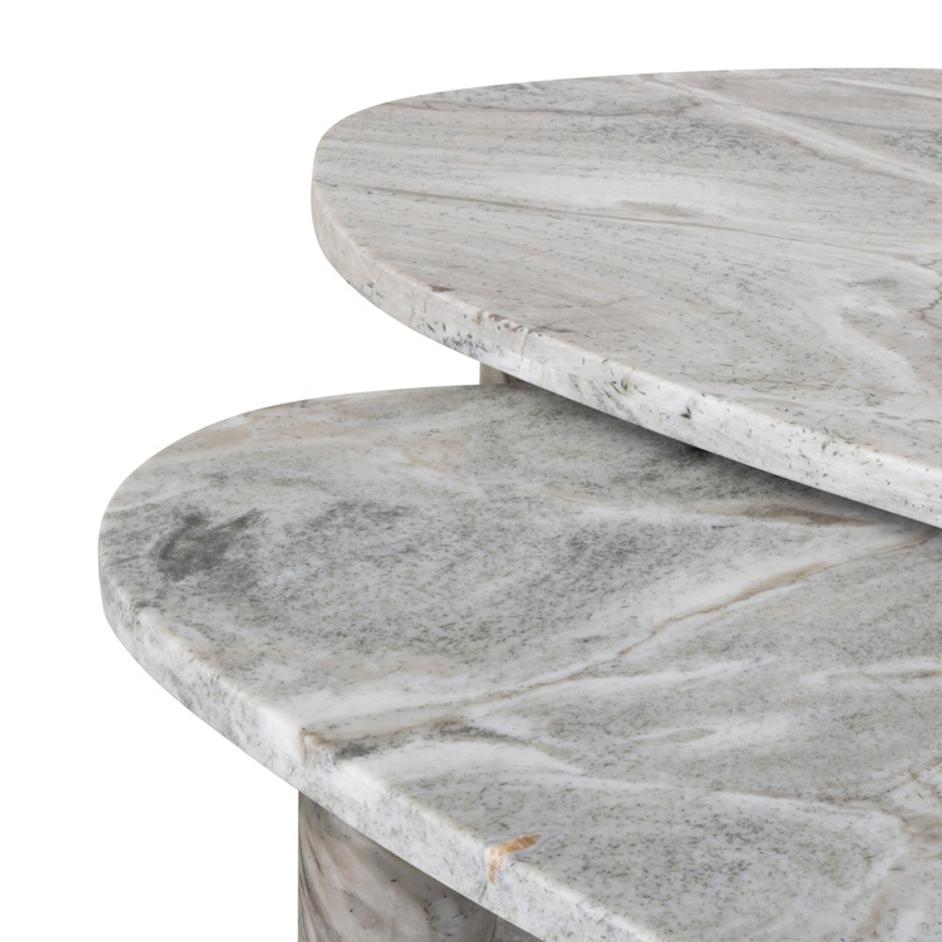 Zion Nesting Coffee Table Set - Sage Onyx by Four Hands