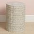Wildflower Indoor/Outdoor Ceramic Side Table, Cream by Jamie Young