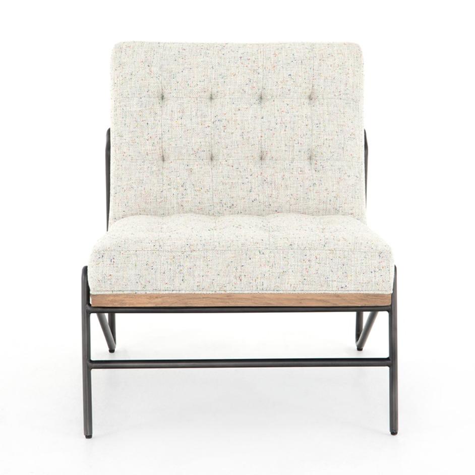 Romy Chair In Mabel Neutral Fleck by FOUR HANDS