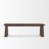 Wolcott Rectangular Dark Brown Solid Wood Bench by Mercana