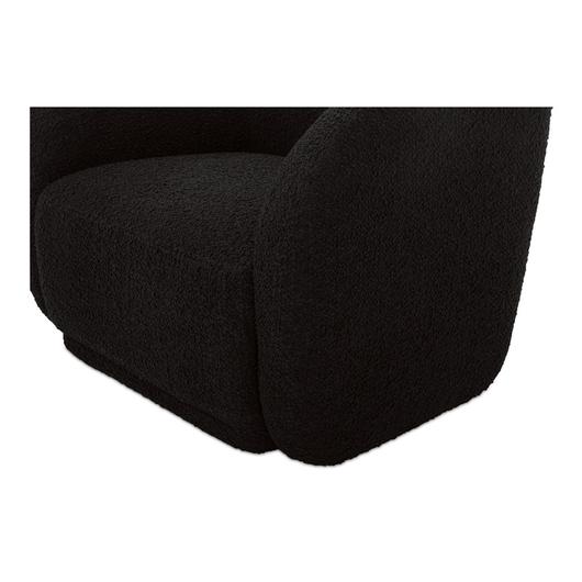 Faye Accent Chair Black Boucle by Moes Home