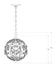 Crystal Bud Silver Orb Chandelier In Silver Granello by Currey & Company
