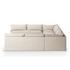 Grant Outdoor 5 Pc Sectional In Faye Sand by FOUR HANDS