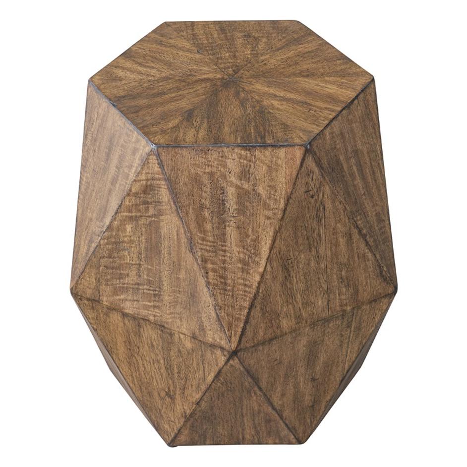Volker Honey Geometric Accent Table by Uttermost