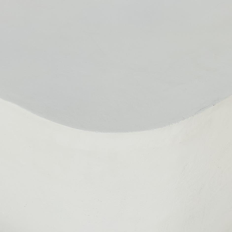 Basil Square Outdoor Coffee Table In White by FOUR HANDS