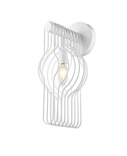 Contour 1 Light Wall Sconce in White Finish by Z-Lite