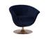 CARINE SWIVEL LOUNGE CHAIR - QUILTED ABBINGTON NAVY by Sunpan