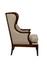 Dark Billings Wing Chair by Furniture Classics