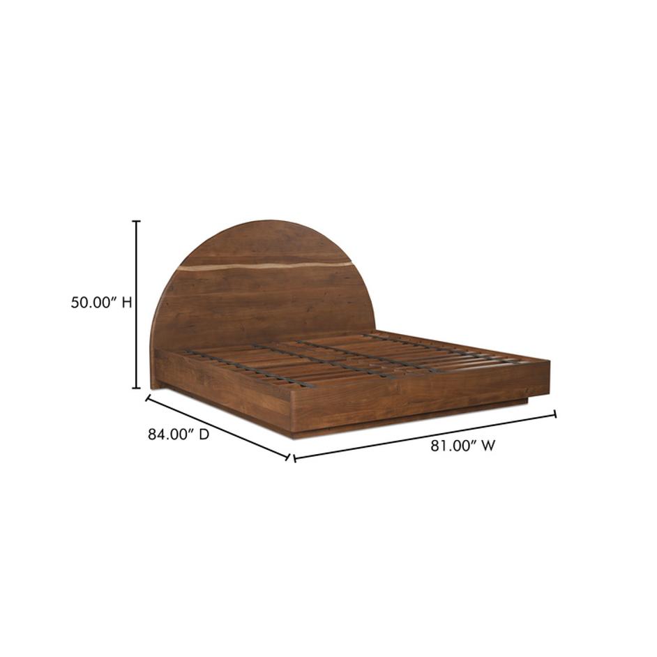 Watson King Bed Brown by Moes Home