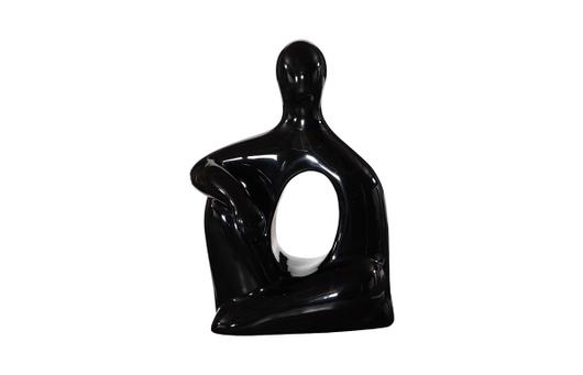 Seated Sculpture, Gel Coat Black by Phillips Collection