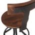 Industrial Modern Acacia Wood Adjustable Bar Stool by Home Trends & Design