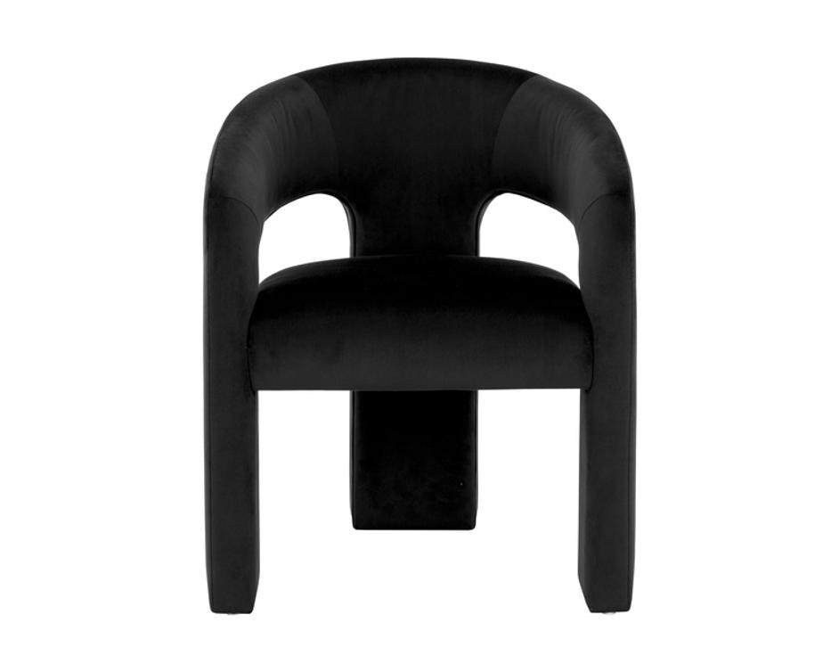 ISIDORE DINING ARMCHAIR - ABBINGTON BLACK by Sunpan