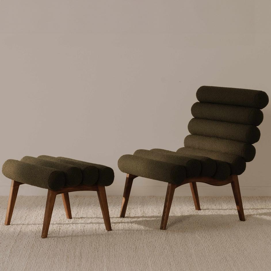 Arlo Accent Chair Dark Green by Moes Home