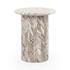 Nordens Marble Round End Table by Classic Home