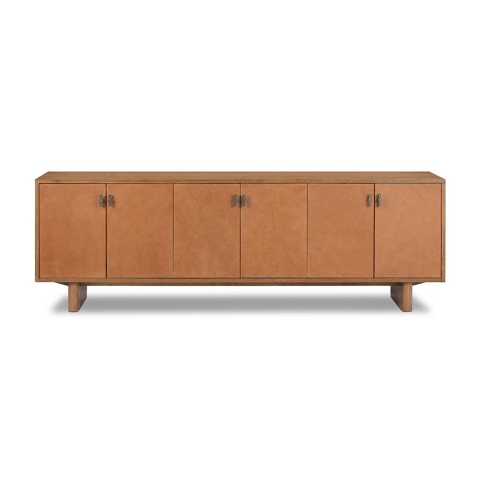 Posada Media Console In Amber Oak by FOUR HANDS