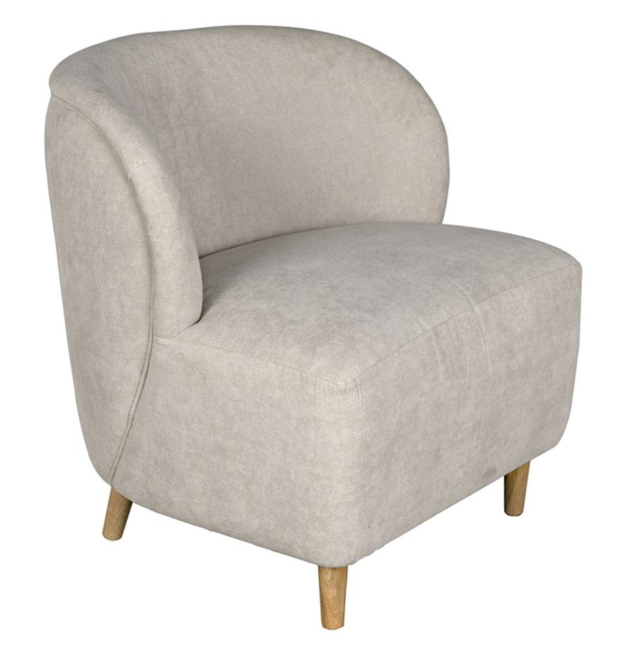 Laffont Chair with Wheat Fabric by Noir Furniture