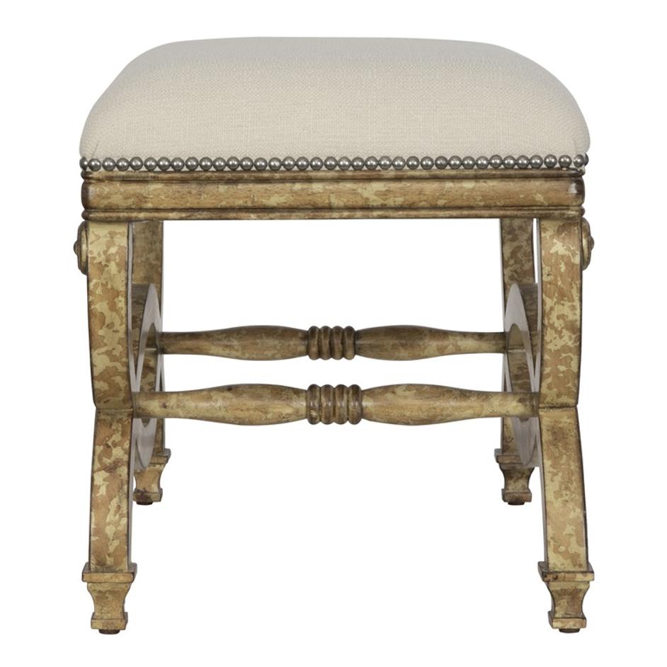Karline Natural Linen Small Bench by Uttermost