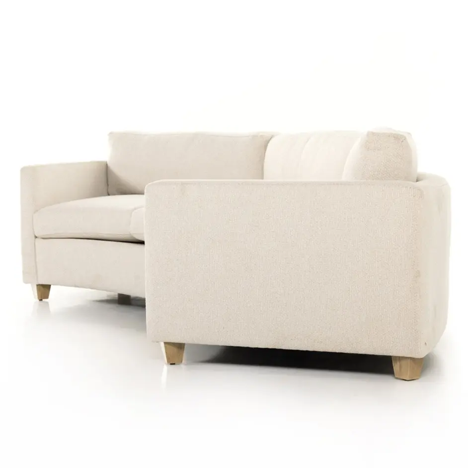 Heidi Sofa-130" In Tacoma Ivory And Distressed Natural by Four Hands