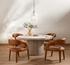 Hudson Round Dining Table In Ashen Walnut by FOUR HANDS