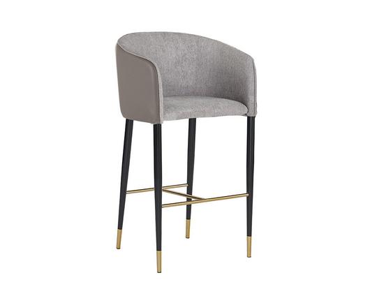 Asher Barstool - Flint Grey / Napa Taupe by Sunpan