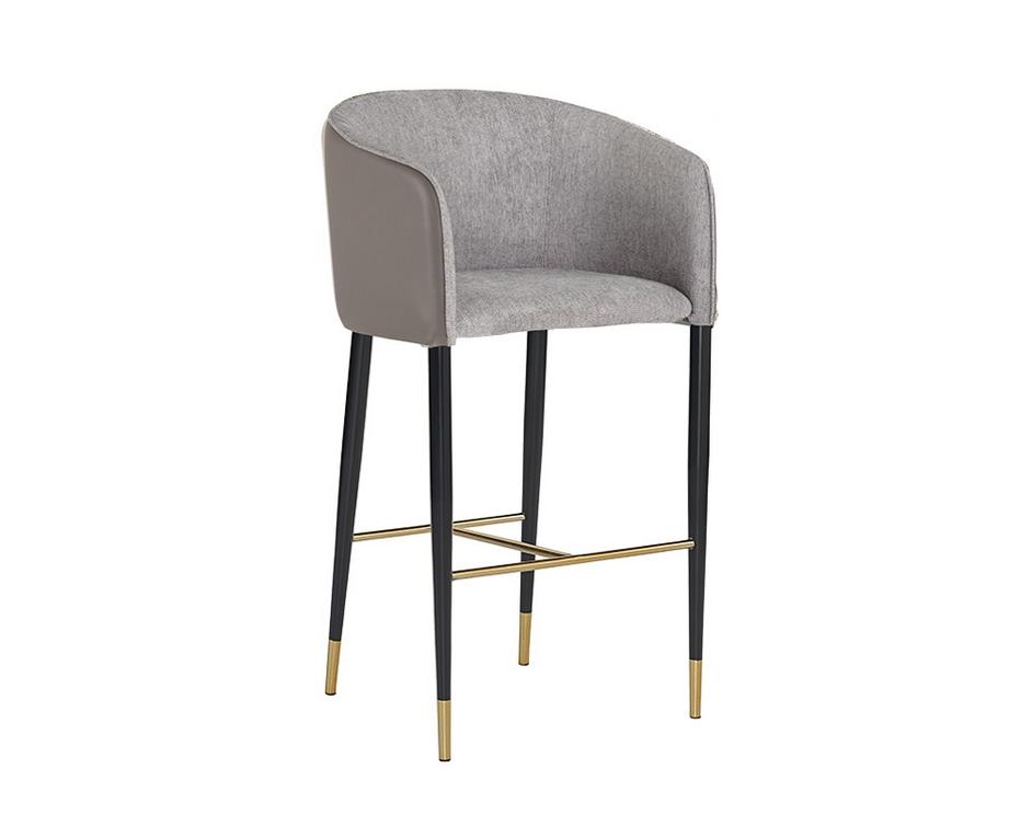 Asher Barstool - Flint Grey / Napa Taupe by Sunpan