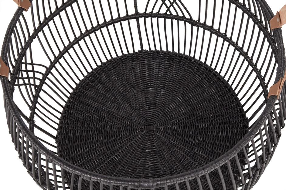 Rattan Iron Basket by Classic Home