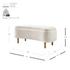 Leony Chenille Storage Bench, Seneca Beige  by New Pacific Direct