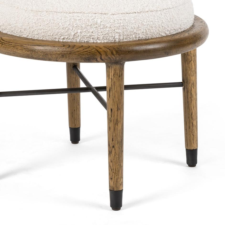 Petra Ottoman In 21" In Knoll Natural by FOUR HANDS