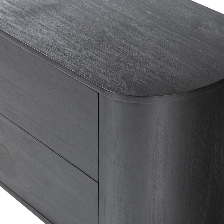 Paden Nightstand - Aged Black Acacia by Four Hands
