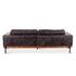 Portofino Leather Sofa Antique Ebony by Home Trends & Design