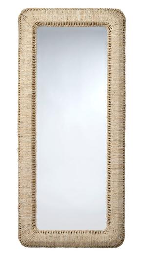 Hollis Rectangle Rope Floor Mirror by Jamie Young