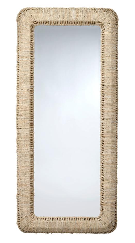 Hollis Rectangle Rope Floor Mirror by Jamie Young